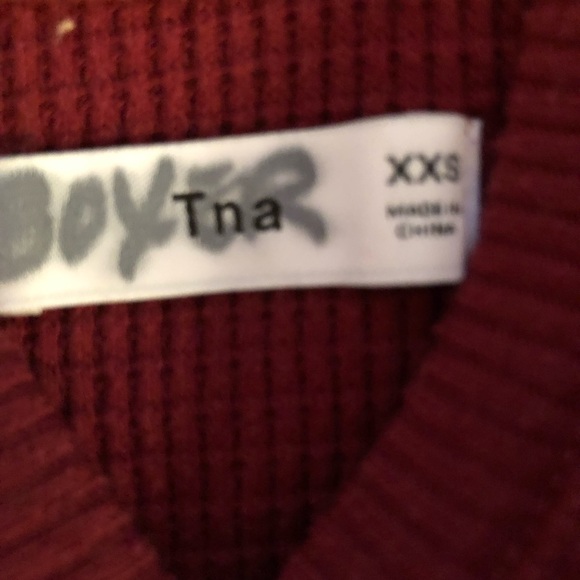 TNA—Red, Thermal Waffle Hoodie - Picture 6 of 6